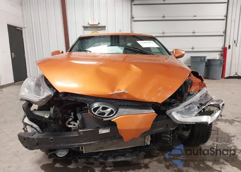 2013 Hyundai Veloster Base W/Black z USA, uszkodzony, nr VIN KMHTC6AD0DU095498